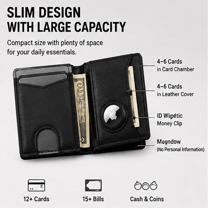 Slim Wallet Minimalist RFID Blocking Front Pocket Credit Card Holder