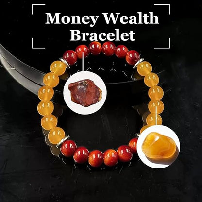 Money Attraction Bracelet Feng Shui Bracelet Prosperity Wealth Abundance Beaded Bracelets