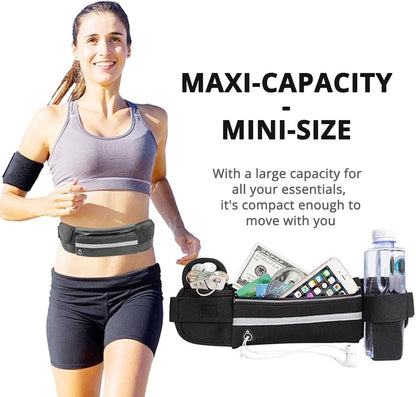 2PCS Women Fanny Pack Running Belt,Belt Bag,Water Resistant Wasit Pack Bag