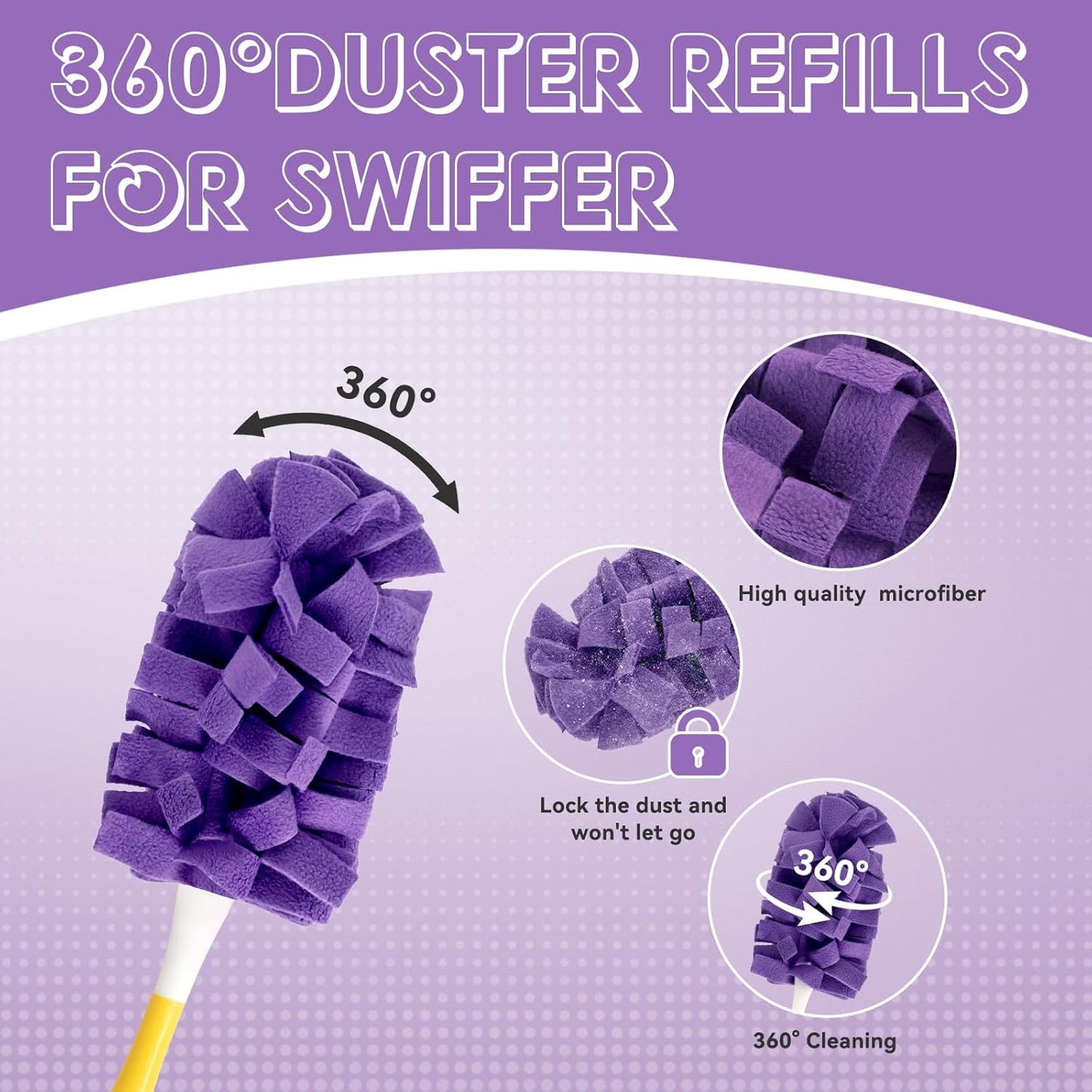 Fleece & Microfiber Rotating Cleaning Duster