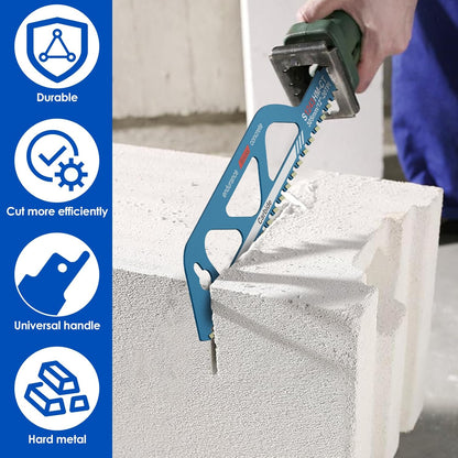 12-Inch Titanium Carbide Reciprocating Saw Blade, Universal Demolition Masonry Blade for Cement Composite Panels Bricks