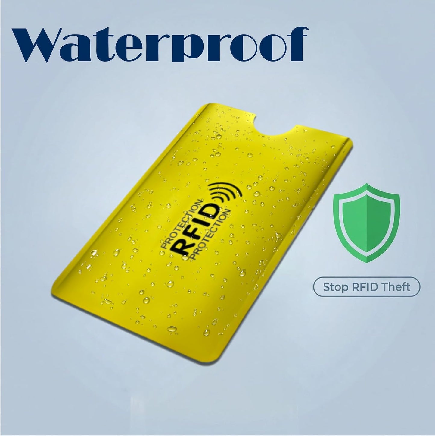 8PCS RFID Blocking Sleeves | Secure Credit Card Protector & ID Shield | Waterproof