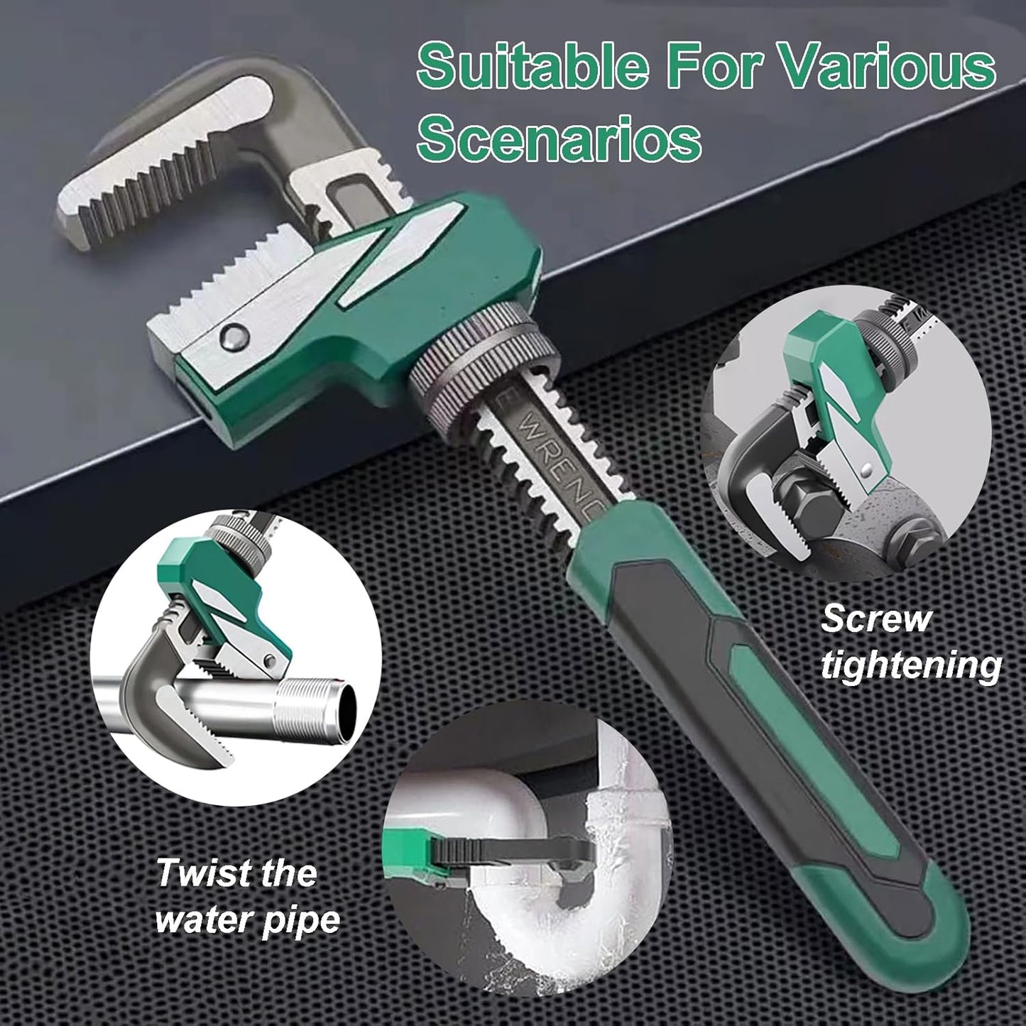 Adjustable Wrench for Construction Machine Automobiles Home Repairs