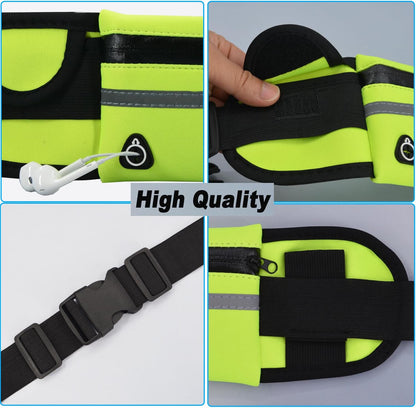 2PCS Women Fanny Pack Running Belt,Belt Bag,Water Resistant Wasit Pack Bag