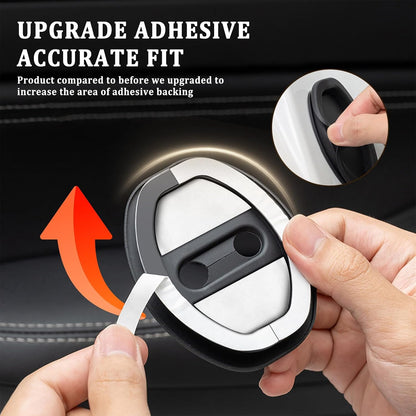 4PCS Universal Upgraded Car Door Latch Guard Cover for Car Door Protector and Noise Reduction