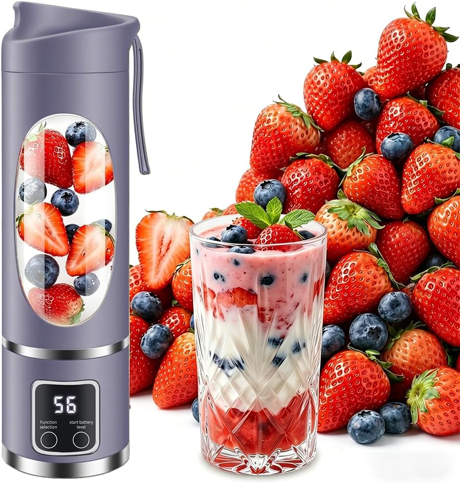 Personal Blender 500ml, USB-C, Ice Crush | BPA-free PCTG cup,304SS blades