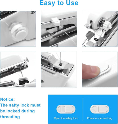 Handheld Sewing Machine, Mini Portable Sewing Machine Kit for Beginners