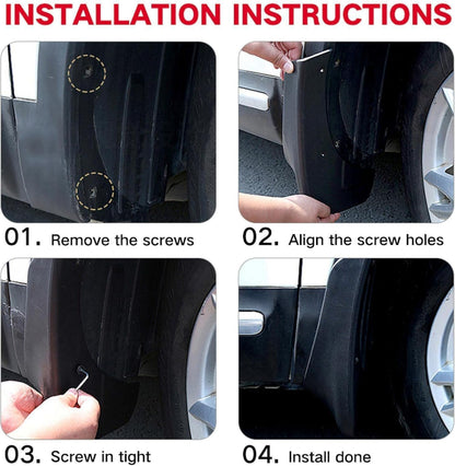Universal Stealth Mudguards (Set of 4) | High-Performance Splash Protection