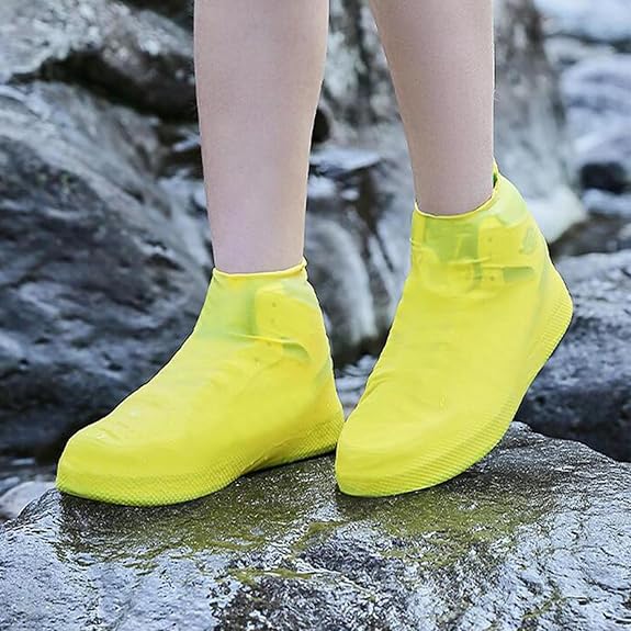Outdoor Reusable Latex Rain Boot Covers, Waterproof, Durable