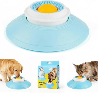 Dog Lick Toy, Slow Feeder & Anxiety Relief Licking Mat for Dogs and Cats, Non-Slip Suction Cup
