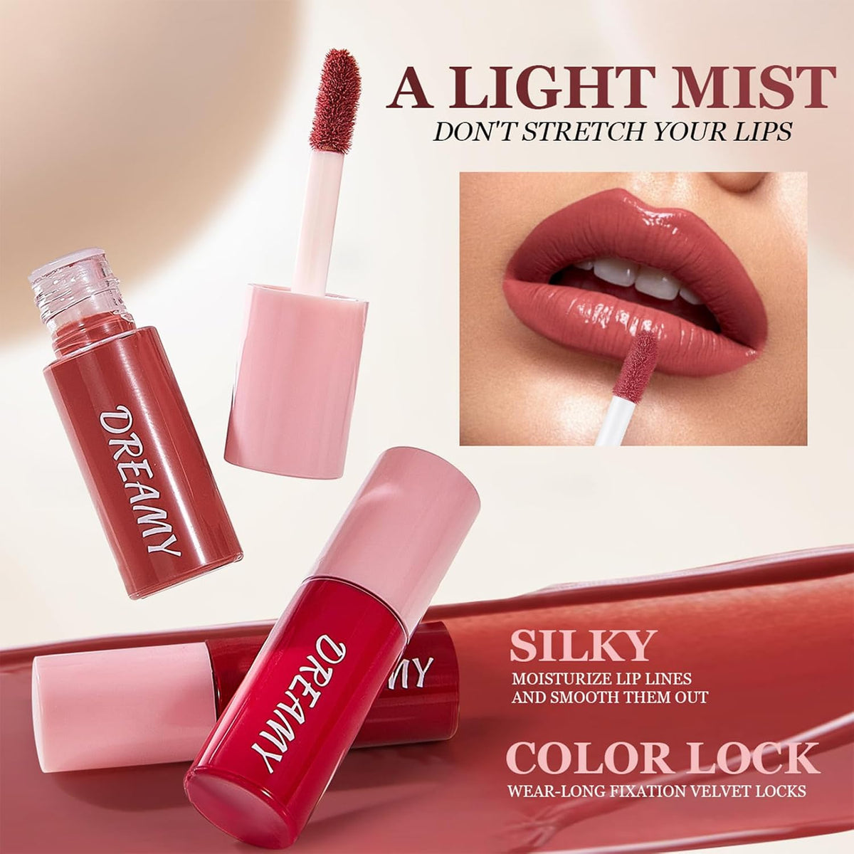 10 Pcs Liquid Matte Matt Lipstick Set,Waterproof Long Lasting Quick-drying