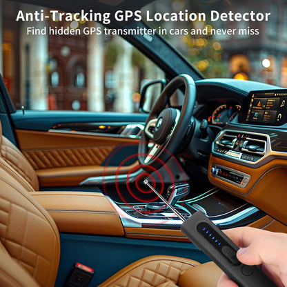Upgraded Hidden Camera & Bug Detector, 6-Level Sensitivity GPS Signal Scanner