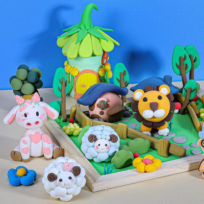 Air Dry Clay Kit for Kids –Non-Toxic Soft Modeling Clay Set