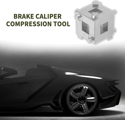 2Pcs Cube Brake Caliper Compression Tool,Steel Brake Caliper Tool