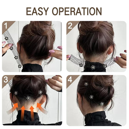 5Pcs Hair Clip Headband Set, Stretch Hair Fixer Comb for Thin Hair&Thick Hair