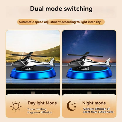 Creative Helicopter Solar Energy Rotating Aromatherapy Aviation Al Alloy Diffuser
