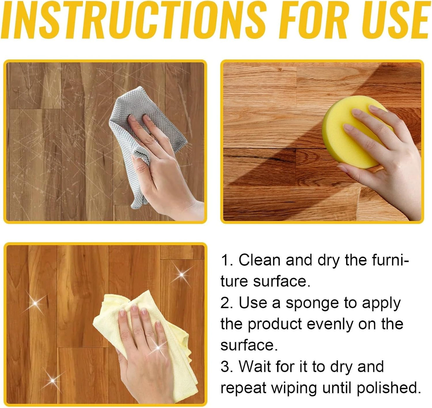 Beeswax Wood Furniture Polish & Conditioner - Natural Oil for Furniture Care