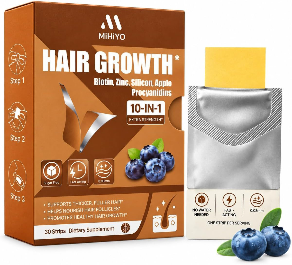 Hair-Nourishing Oral Lozenges: Daily care for smooth, moisturized, and strengthened hair