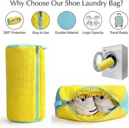 Shoe Washing Machine Bag for Sneakers and Shoes, Laundry Shoe Bag with Washer and Dryer