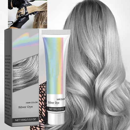Silver Hair Dye Permanent Hair Color for All Hair Types