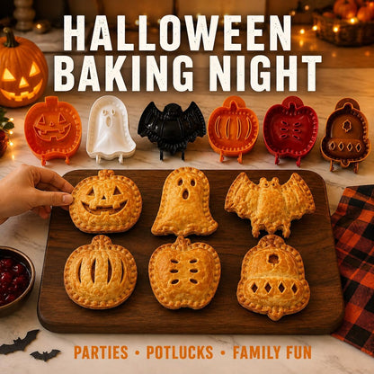 3-Pack Halloween Hand Pie Molds Set