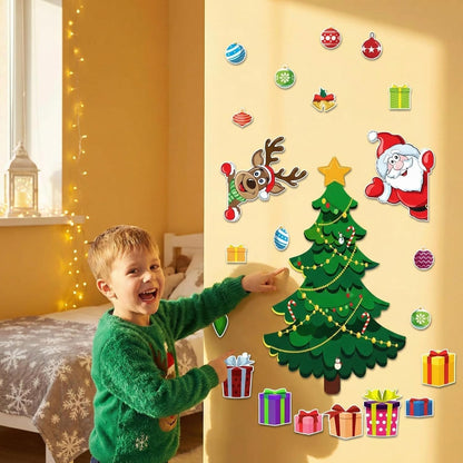Christmas Refrigerator Magnets DIY Fridge Santa Reindeer Snowman