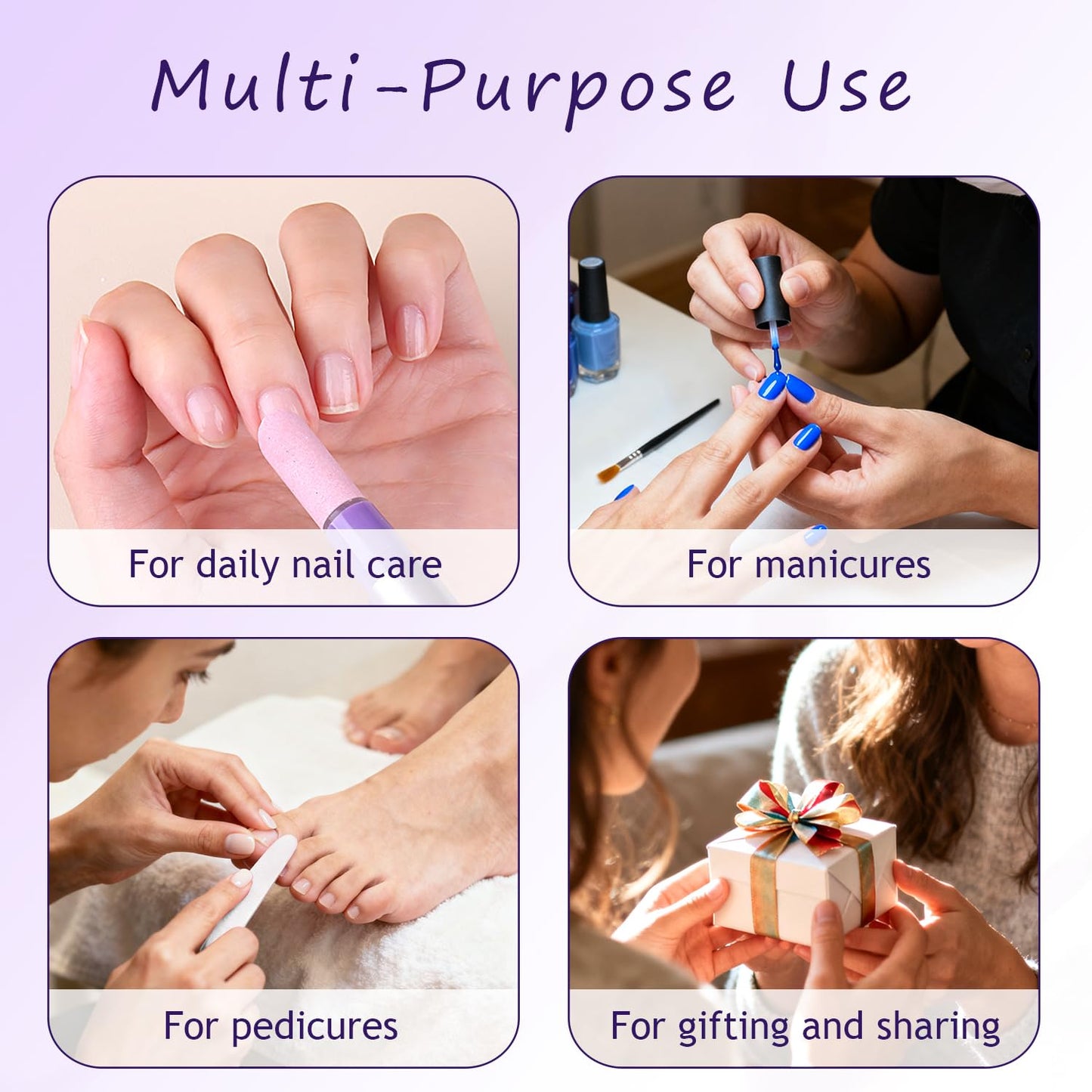 2PCS 3-in-1 Nail Care Pen, Cuticle Oil Cuticle Pusher Nail Oil Pen