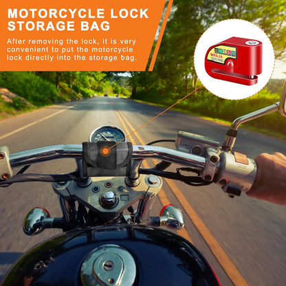 Motorcycle Alarm Disc Brake Lock, Motorcycle Locks Anti Theft Security Wheel Disc Lock