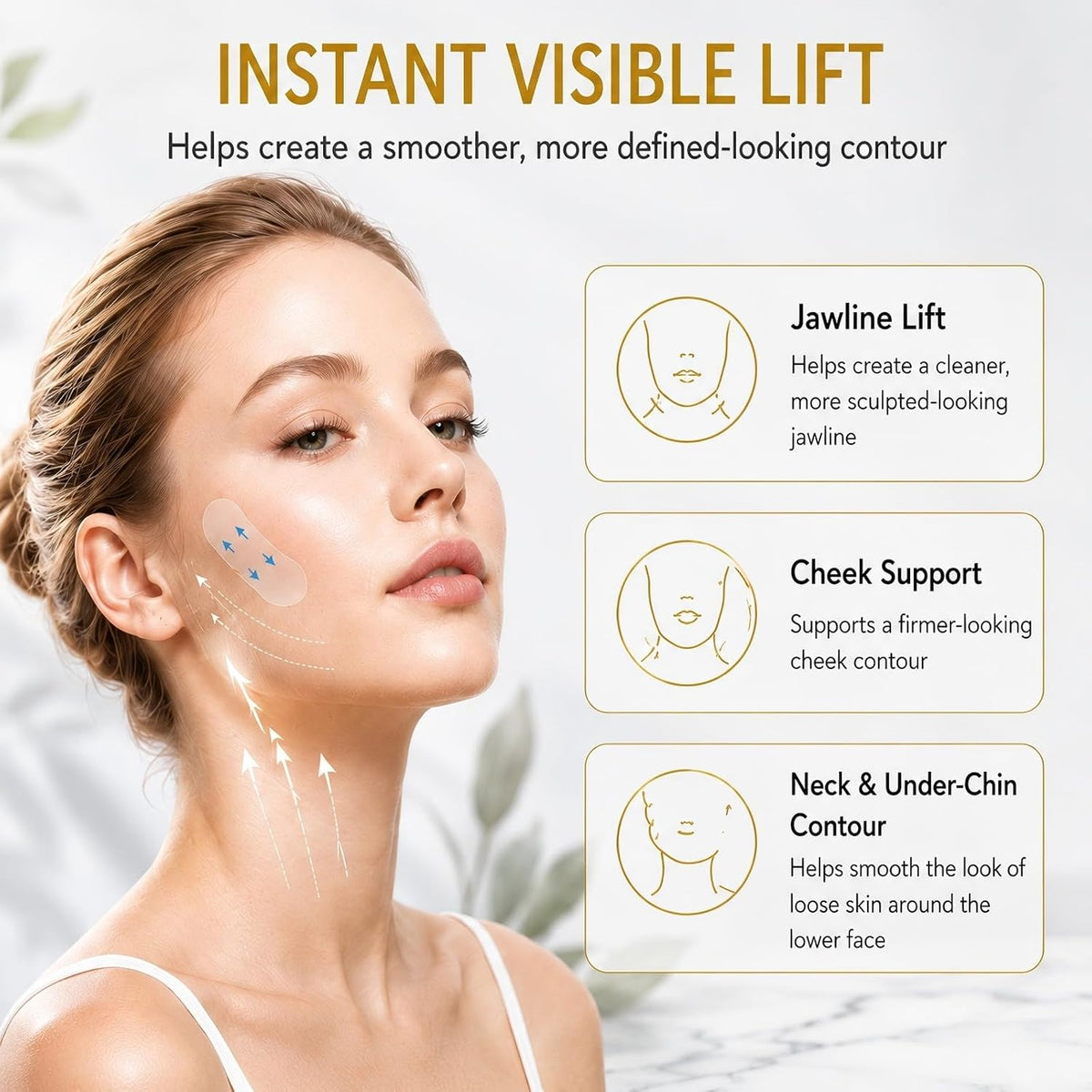 120 Pcs Invisible Face Lifting Tape - Adults' Instant V-Line Jawline