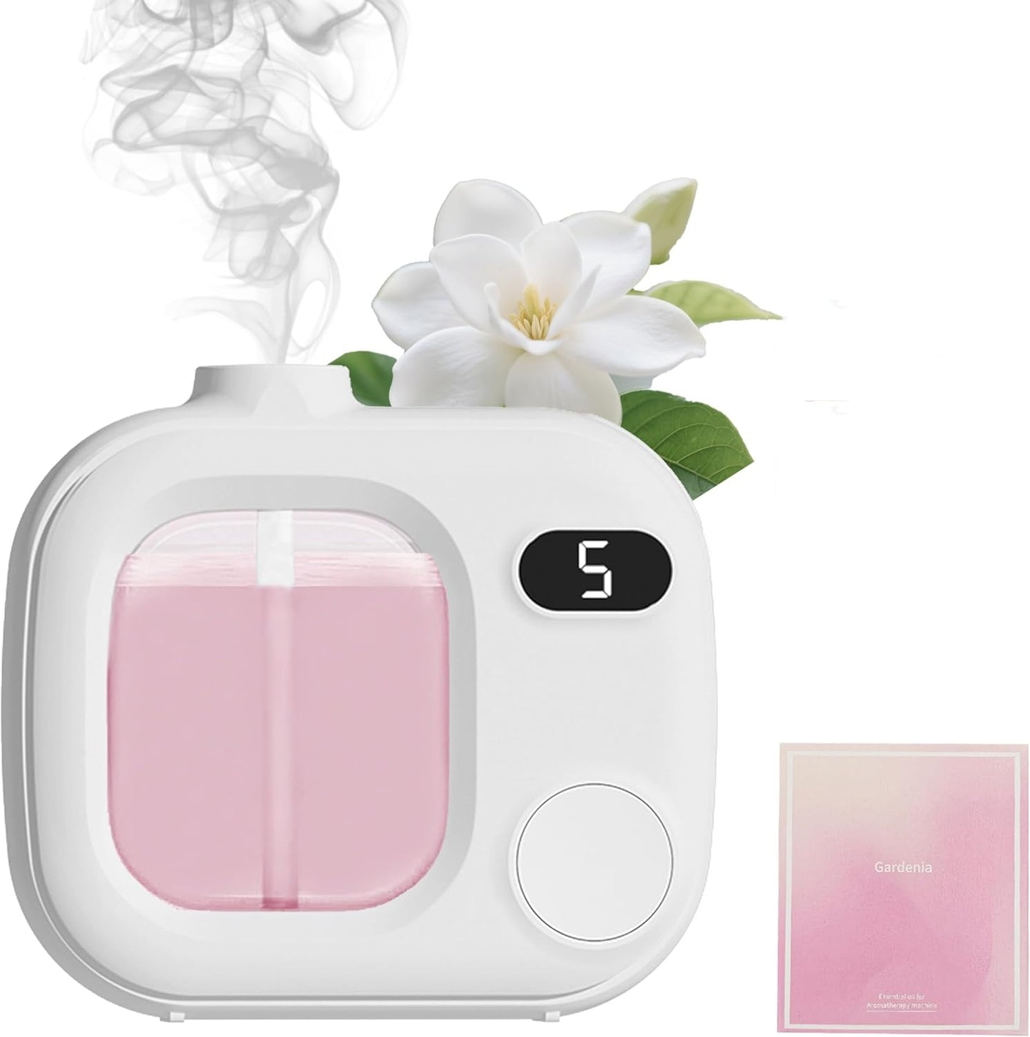 Waterless Essential Oil Diffuser Portable Cordless Aromatherapy Scent Machine with 5 Mist Modes