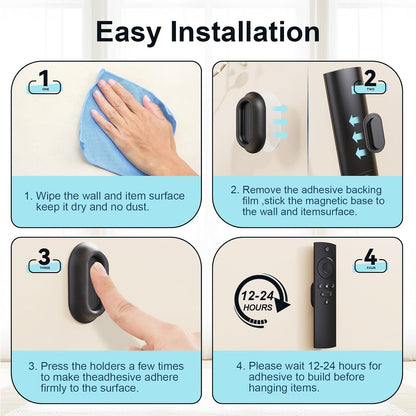 6PCS Magnetic Silicone Remote Control Holder Wall Mount for TV Fan
