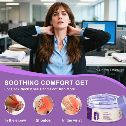 Joint Comfort Massage Gel, Soothes Discomfort for Neck, Back, Knees, Lumbar, and Feet