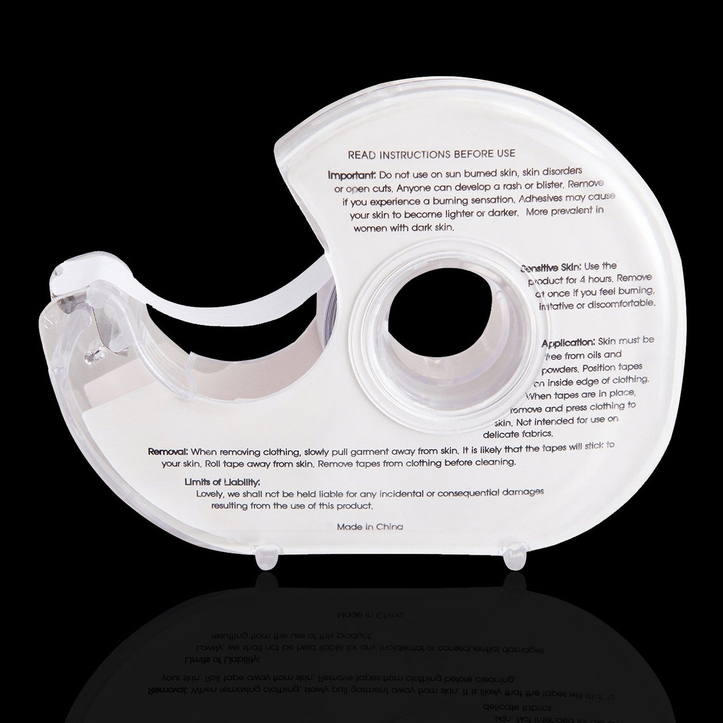 Double Sided Clothing Tape with Dispenser 82 Feet