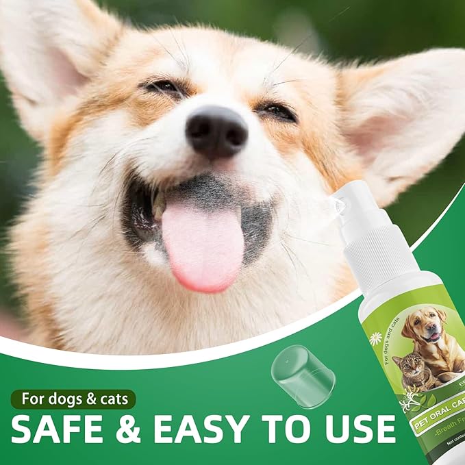 Pet Oral Spray, Oral Hygiene Spray for Dogs and Cats