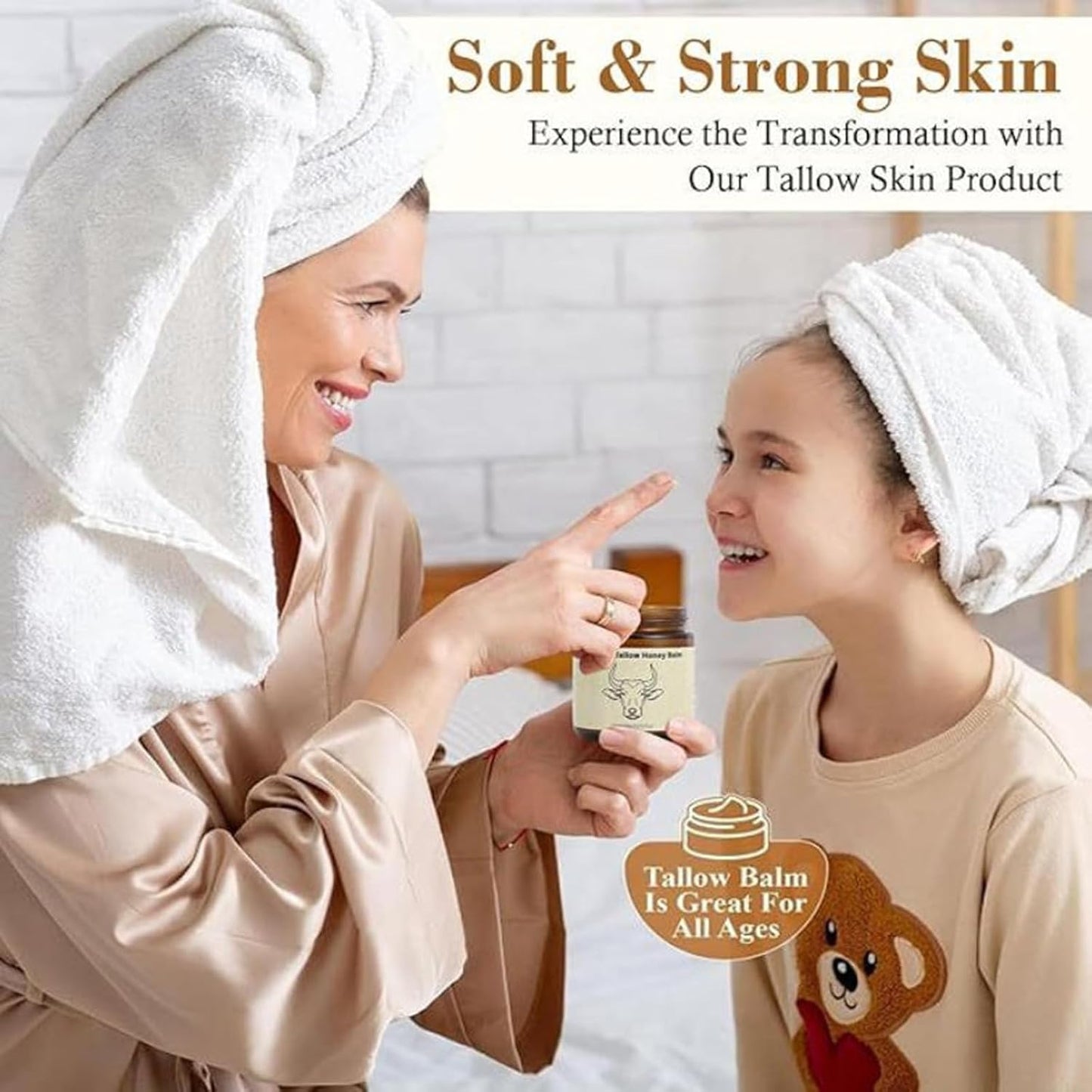 Whipped Tallow Honey Lip Balm, Tallow Honey Body Balm