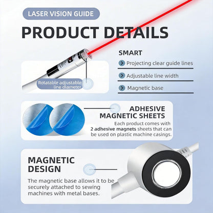 Magnetic Positioning Quilting Light for Sewing Machines