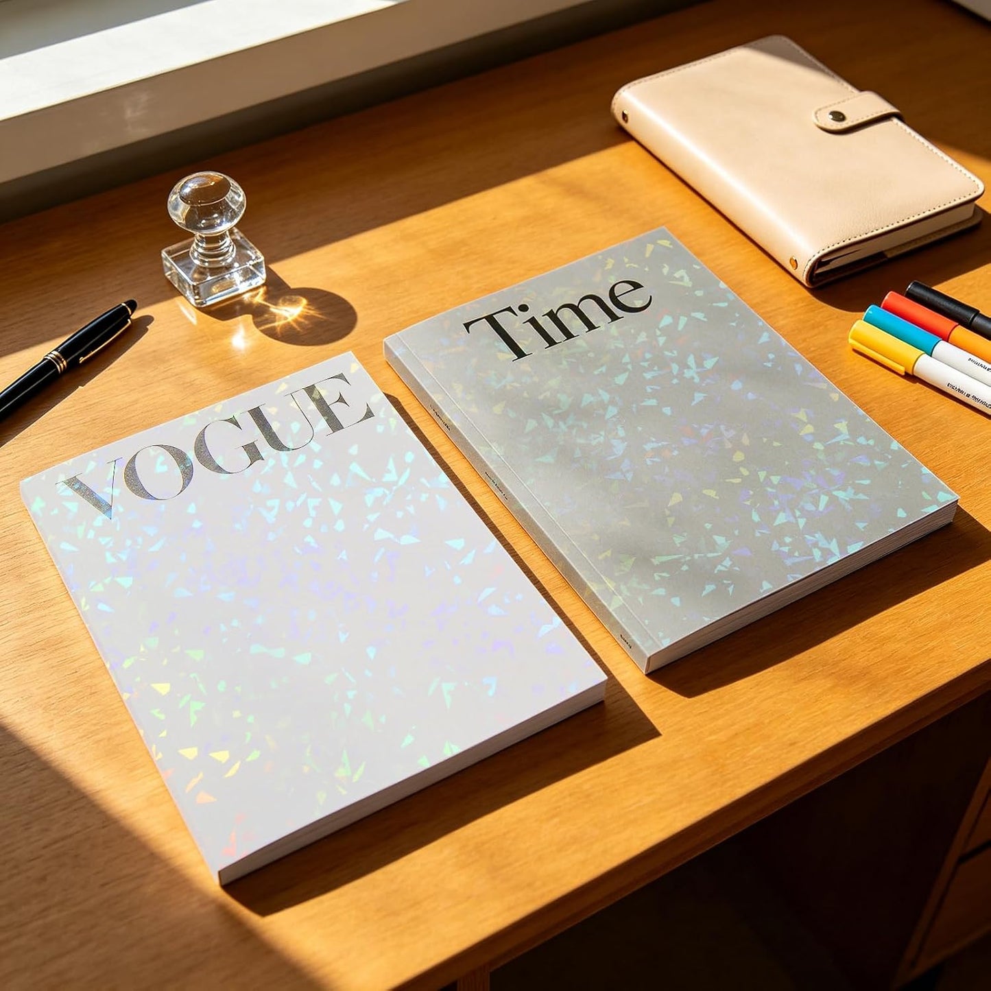1Roll Iridescent Holographic Sticker Paper Vinyl Roll Self-Adhesive Laminating Sheets Film 11.8inch*10ft