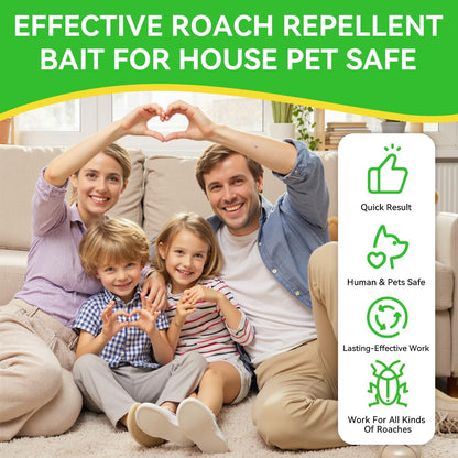 16Pcs Cockroach Gel Bait Traps Pet Safe Roach Repeller Indoor Outdoor