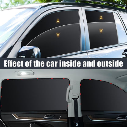 Car Privacy Curtains, Full Blackout Car Window Shades