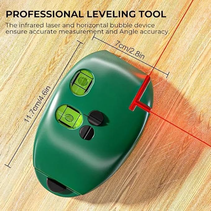 90 Degree Electronic Red Light Scale, Self-leveling Line, Vertical Mouse Levels Infrared Horizontal