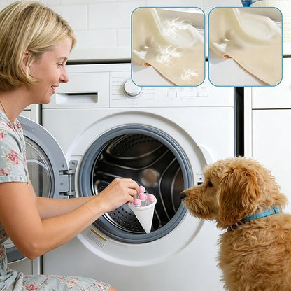 3Pcs Floating Hair Filtering Mesh Removal, Lint Catcher for Washing Machine Pet Hair Catcher for Washing Machine