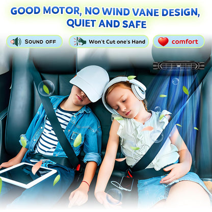 Mini Car Mounted Seat Back Cooling Fan 3 Speed for SUV RV Truck