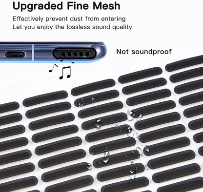 100Pcs Universal Smartphone Speaker Dustproof Mesh Cover Audio Clarity Enhancing