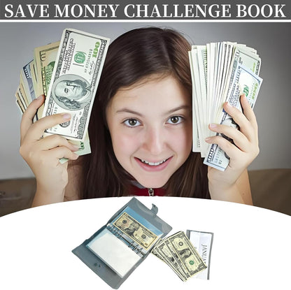 12-Month Money Savings Challenges Book with Envelopes, Money Saving Binder, Money Binder for Cash Saving