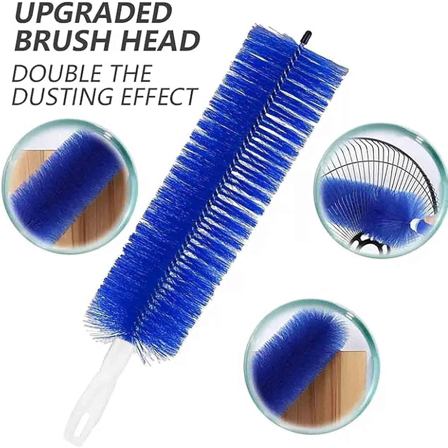 Flexible Fan Dusting Brush, Non-Disassembly Fan Cleaning Brush