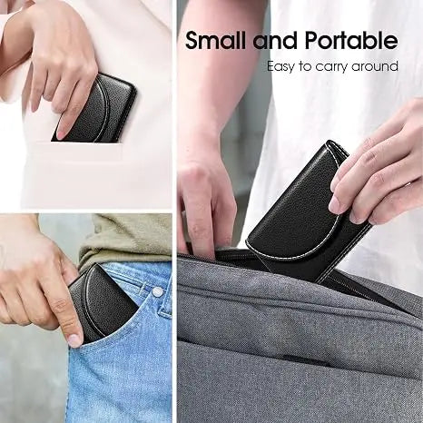 Leather Business Card Holder Walle for Men or Women