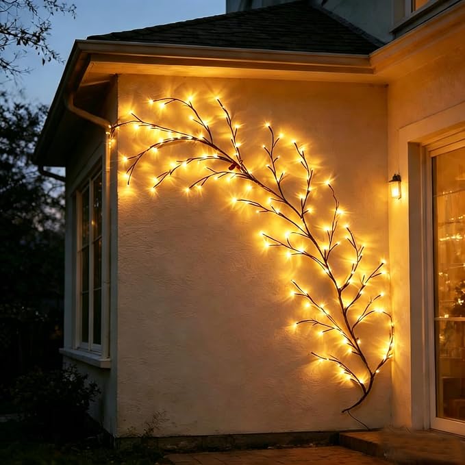 LED Tree Branch Lights for Wall 5.25 FT 72 LEDs Cherry Blossom Lights