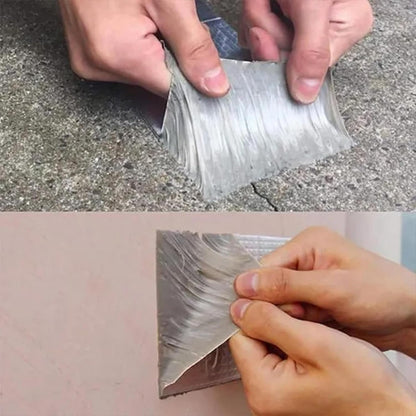 Butyl Waterproof Tape — 1.5mm Thick Aluminum Foil Repair Patch, UV-Resistant Pipe Sealing Tape