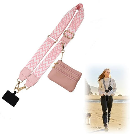 Cell Phone Lanyard Crossbody,Adjustable Cell Phone Strap with Wallet