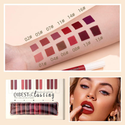 12 Pcs Matte Liquid Lipstick Set - Long Lasting & Waterproof Lipstick Kit
